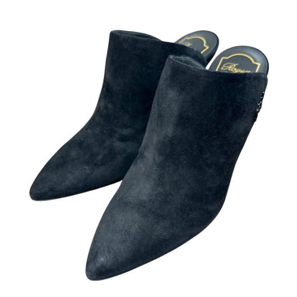 Roger Vivier（ロジェヴィヴィエ） 新品同様 RVロゴ スエード ポイン