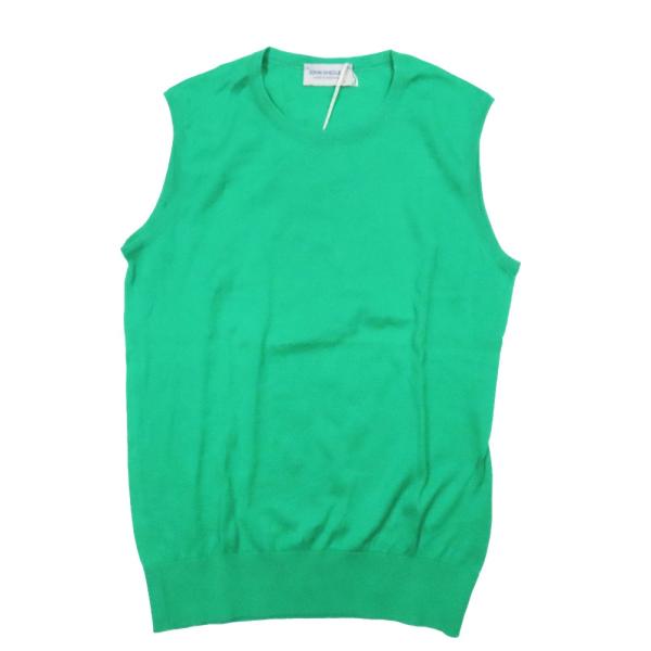 未使用 JOHN SMEDLEY ジョンスメドレー SWEATER CN NS ノースリーブ ニット ベスト セーター クルーネック トップス グリーン S レディース 古着 中古 USED JOHN SMEDLEY（ジョンスメドレー） 未使用 SWEATER CN NS ノースリーブ