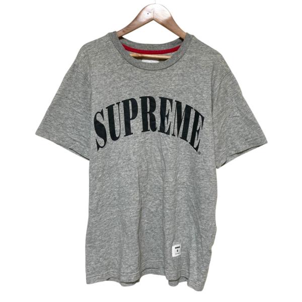 Supreme シュプリーム Coliseum Top アーチロゴ ショートスリーブ Tシャツ カットソー S グレー メンズ 古着 中古