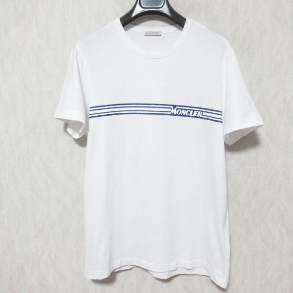 【美品　正規品認証確認済】MONCLER ロゴTシャツ　TGS MONCLER（モンクレール） 美品 ロゴラベル 半袖 Tシャツ カットソー