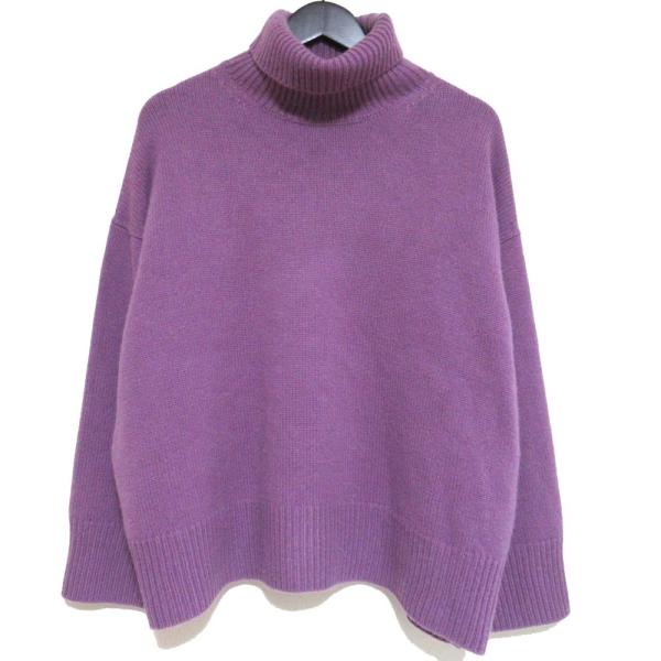 ebure - 美品 20AW ebure エブール ロンハーマン別注 カシミヤ100％ タートルネック ワイドニット セーター パープル レディース 古着 中古 USED ebure 美品 20AW エブール ロンハーマン別注 カシミヤ100