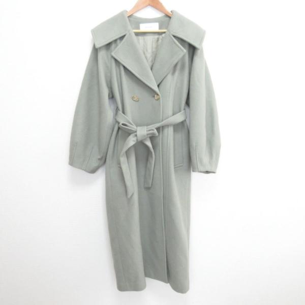 MURRAL ロングコート MURAL（ミューラル） 美品 23AW MURRAL Curvy wool coat ボリューム