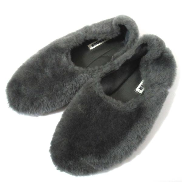 JIL SANDER（ジルサンダー） 美品 ムートンファー スリッポン シューズ