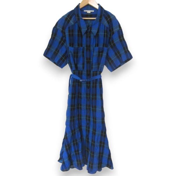 ステラ マッカートニー 総柄シャツワンピース サイズ36 (袖補正あり) Stella McCartney（ステラ・マッカートニー） 美品 21AW STELLA