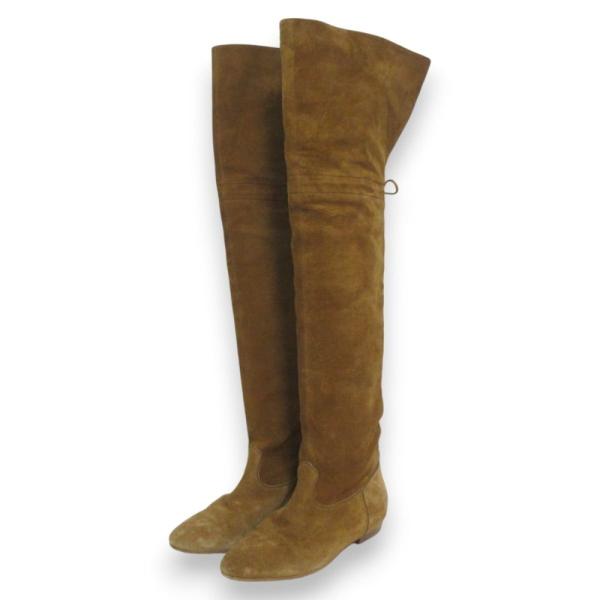 CELINE（セリーヌ） 美品 CHAT シャボテ スエード ニーハイ ロング