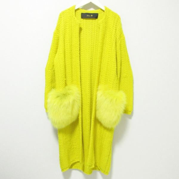 DRAWER（ドゥロワー） 美品 フォックスファーポケット ノーカラー