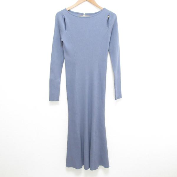 【美品】　Noble ノーブル　ナロータイトスリットニットワンピース Noble（ノーブル）の「《追加》ナロータイトスリットニット