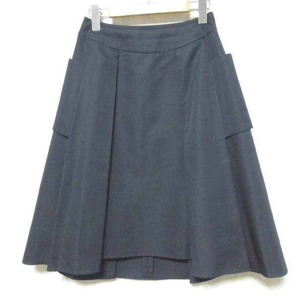 Rene（ルネ） 良品 ひざ丈 ギャザーフレアスカート 5924140 36