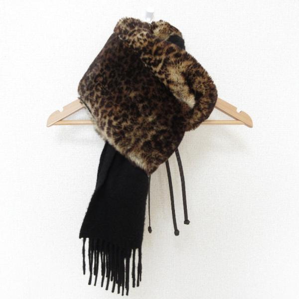 FENDI 美品 フェンディ オリラグファー カシミヤ×ミンク キャンディ  