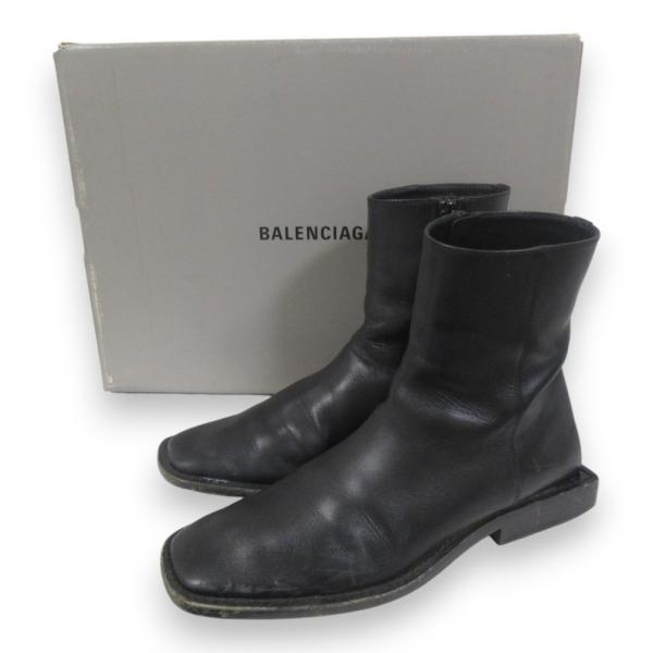 BALENCIAGA（バレンシアガ） 良品 BB LOGO SIDEZIP BOOTS BBロゴ