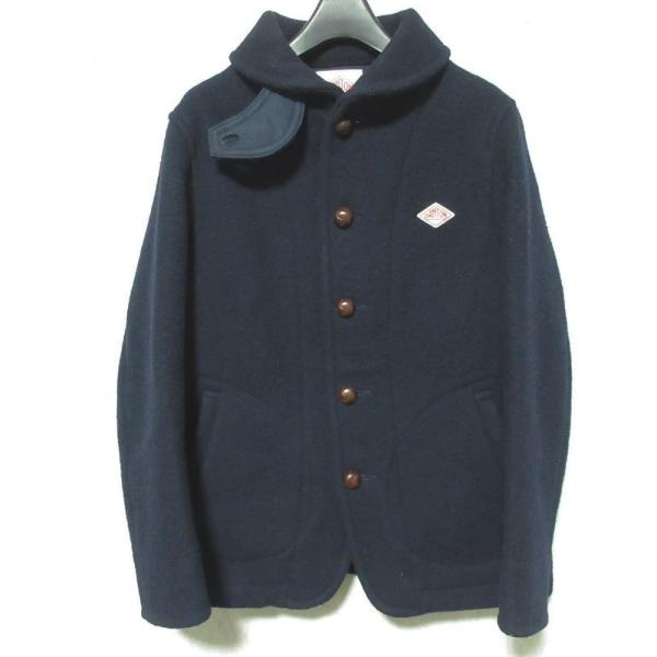 DANTON ダントン ウールモッサコート 36サイズ 丸襟 JD-8243 Danton（ダントン） 美品 ウールモッサコート WOOL MOSSER 丸衿