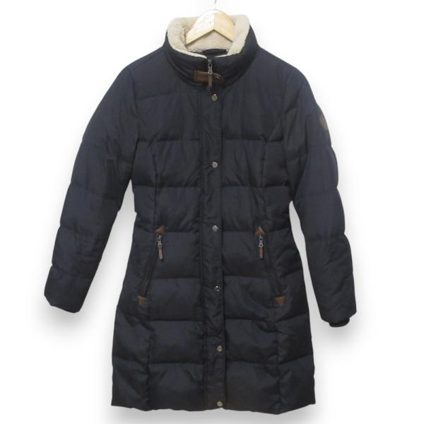 【美品】ラルフローレン　ダウンコート　ネイビーMサイズ相当　今日限定値下げ！ 美品 ネイビー フード付きダウンコート ダウン アウター ラルフ