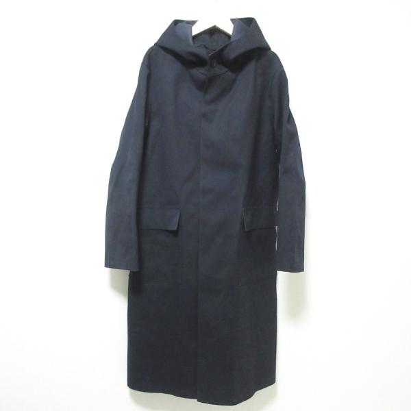 d*o様 MACKINTOSH フード付きコート 36 ネイビー Mackintosh（マッキントッシュ） ゴム引き フーデッド コート 36