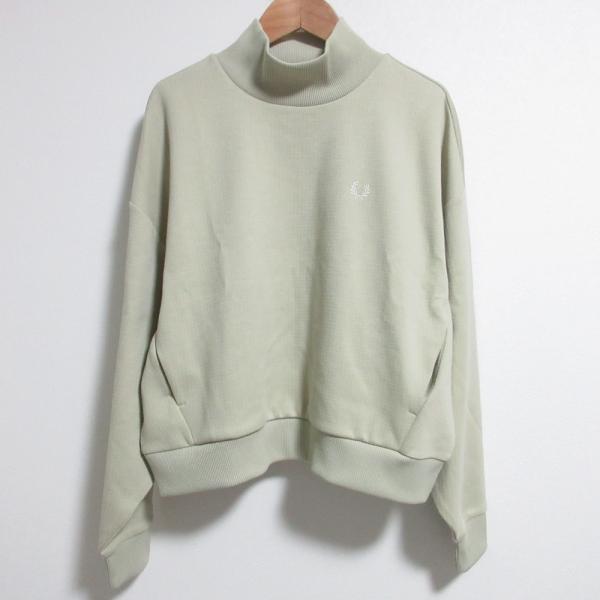 FRED PERRY - 未使用 23AW FRED PERRY フレットペリー リップストップトリコットモックネックプルオーバー スウェット トレーナー 10 ライトカーキ レディース 古着 中古 USED kigaeru_24017414012