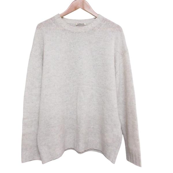 美品 AURALEE SHETLAND WOOL CASHMERE KNIT AURALEE SHETLAND WOOL CASHMERE KNIT P/O | Less