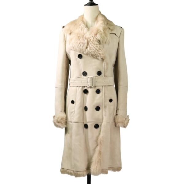 【美品】BURBERRY LONDON　ダブル　ピーコート 裏地ストライプ kigaeru_241265002250
