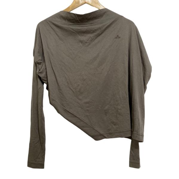 【Vivienne Westwood】希少　オーブプリント変形カットソー　グレー Vivienne Westwood】希少 オーブプリント変形カットソー グレー
