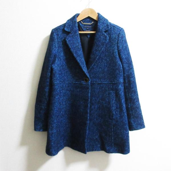 TOMMY HILFIGER 美品 トミーフィルフィガー ヘリンボーン チェスター