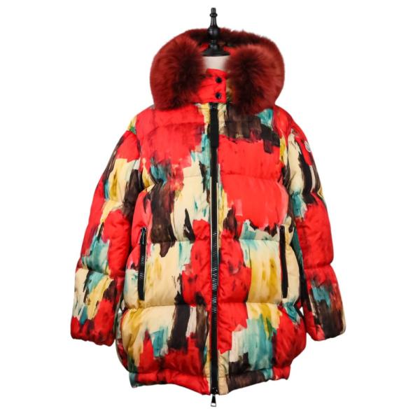 MONCLER（モンクレール） 美品 MERGULE ファー ナイロン ダウン