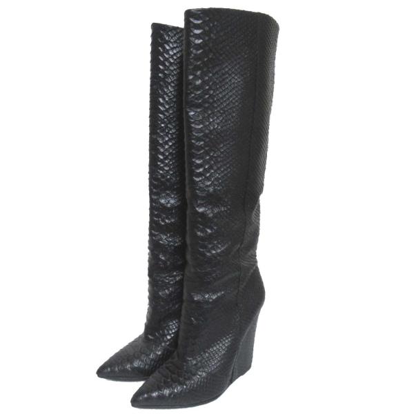 GIUSEPPE ZANOTTI　サイドジップ　編み上げブーツ　EU　37　美品 Giuseppe Zanotti 美品 GIUSEPPE ZANOTTI ジュゼッペザノッティ