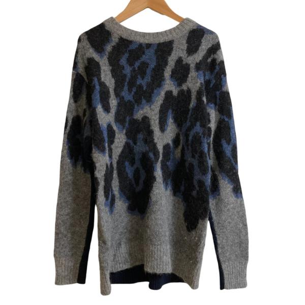 sacai luck 美品 サカイラック レオパード柄 アルパカブレンド