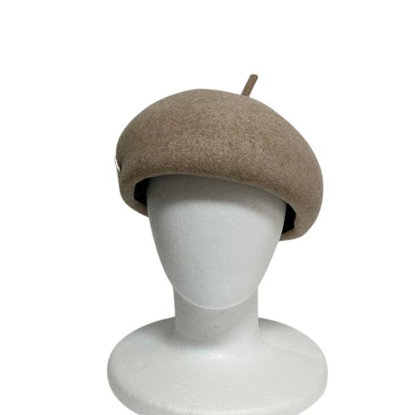 ミュールバウアー ベレー帽 ナチュラル ロゴピン付き ミュールバウアー ベレー帽 ナチュラル ロゴピン付き ミュール