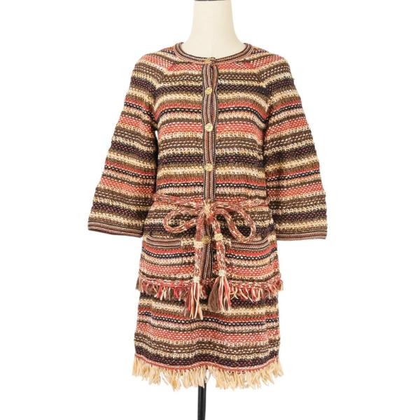 CHANEL（シャネル） 美品 ベルト付き ニットカーディガン スカート