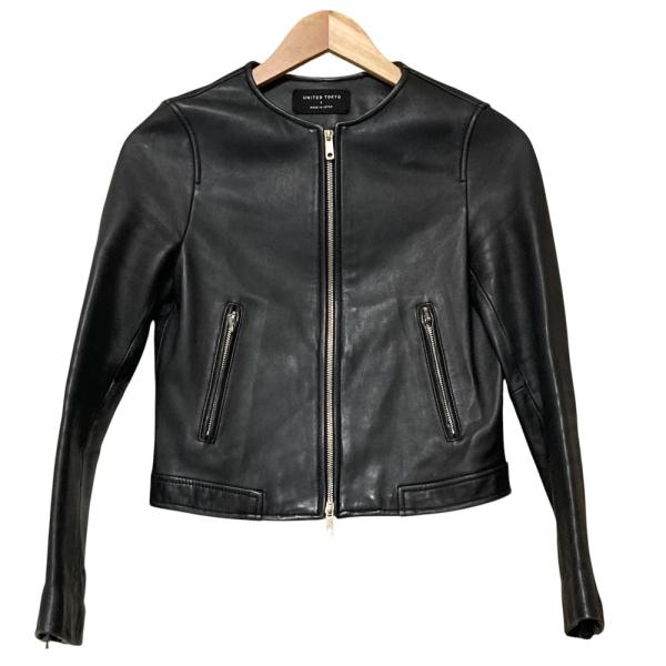 【美品】UNITED TOKYO シングル　ライダースジャケット　サイズ1 UNITED TOKYO（ユナイテッドトウキョウ） 良品 シングル ライダース