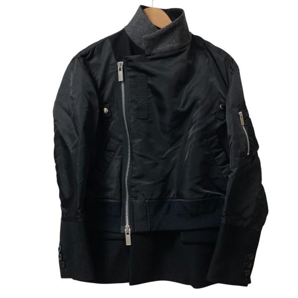 sacai（サカイ） 美品 ドッキング MA-1 ナイロン ボンバージャケット