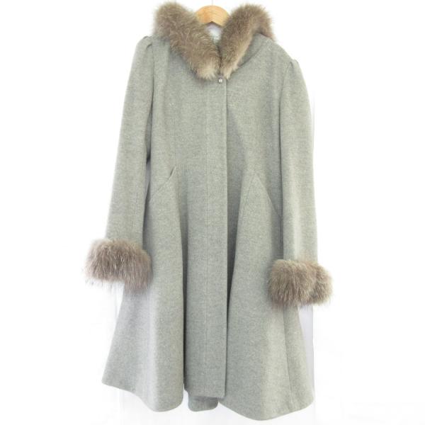 Rene（ルネ） 良品 フォックスファー アンゴラブレンド ウール フレア