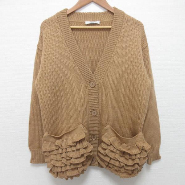 PRADA（プラダ） 良品 フリルポケット ニットカーディガン サイズ42