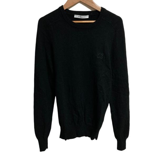 美品 GIVENCY ジバンシィ 4G刺繍 カシミヤ ニットセーター XSサイズ ブラック レディース 古着 中古 USED GIVENCHY（ジバンシィ） 美品 GIVENCY 4G刺繍 カシミヤ ニットセーター