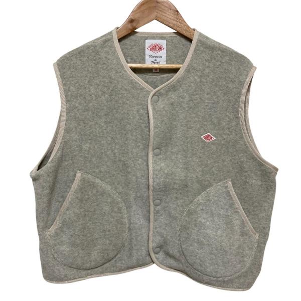 Danton（ダントン） 美品 FLEECE COLLARLESS VEST フリースカラーレス