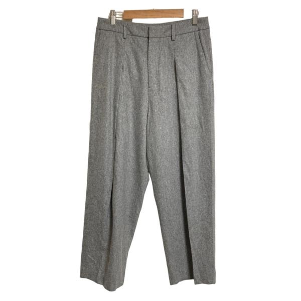 美品 Cellar Door セラードアー AFRODITE ワイドトラウザーズパンツ 40 グレー レディース 古着 中古