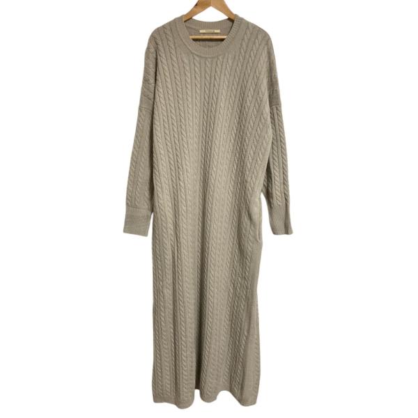 Curensology（カレンソロジー） 良品 ケーブルニット ロングワンピース