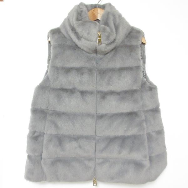HERNO（ヘルノ） 美品 エコファーダウンベスト PI001514D サイズ40