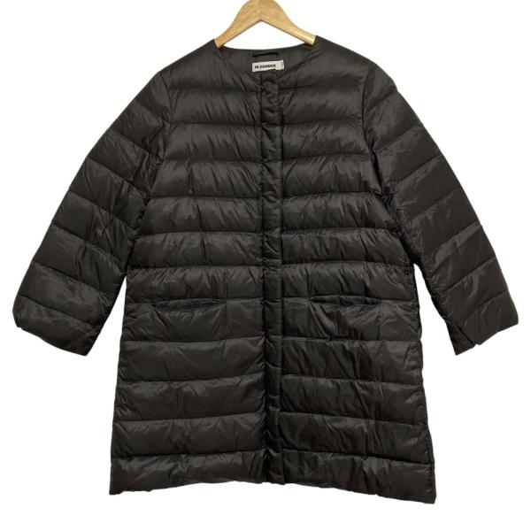 JIL SANDER（ジルサンダー） 美品 ナイロン ノーカラーダウンコート