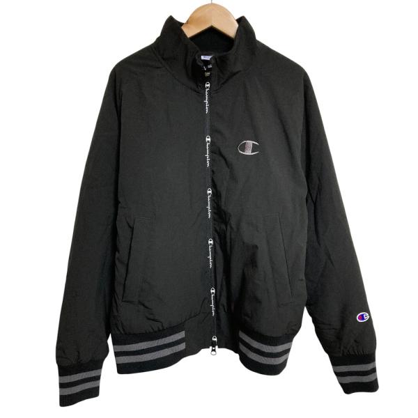 美品 Champion チャンピオン ウイメンズ ジップジャケット ゴルフ CW-YG604  サイズLARGE ブラック レディース 古着 中古