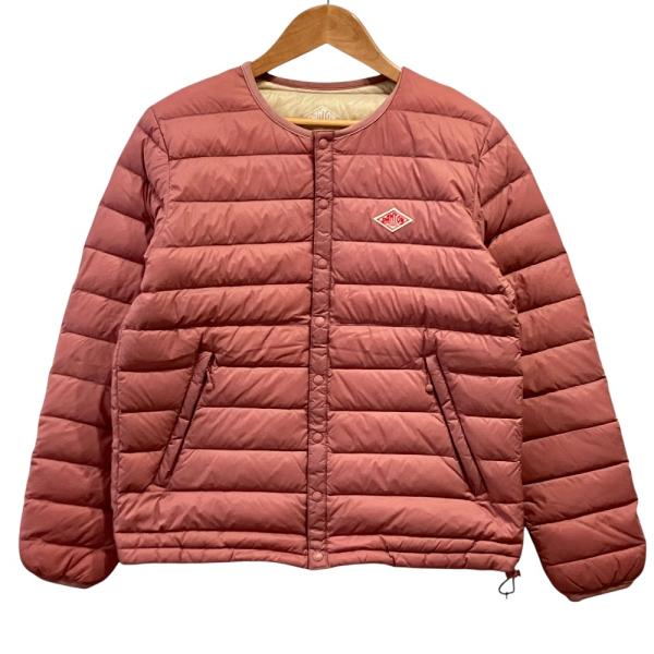 ✨美品✨DANTONインナー ダウンジャケット 36サイズ ピンク Danton（ダントン） 良品 ノーカラー ライトダウンジャケット 36