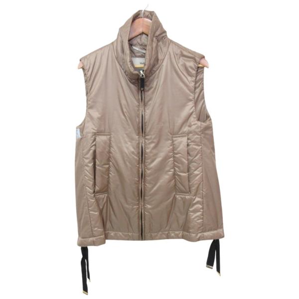 未使用 25SS MaxMara マックスマーラ The Cube GREENVE CAMLUXE パディングベスト ジレ 25292960146 サイズ38 ブラウン  レディース 古着 中古 USED Max Mara（マックスマーラ） 未使用 25SS MaxMara The Cube GREENVE