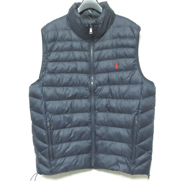美品 POLO RALPH LAUREN ポロラルフローレン 中綿ベスト 0200014380 M ネイビー メンズ 古着 中古 USED POLO RALPH LAUREN（ポロ・ラルフローレン） 美品 中綿ベスト