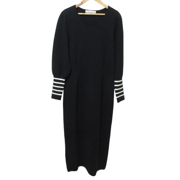 美品ボーダーズアットバルコニーBORDERS at BALCONYワンピース36 BORDERS at BALCONY（ボーダーズアットバルコニー） 美品 LADY KNIT