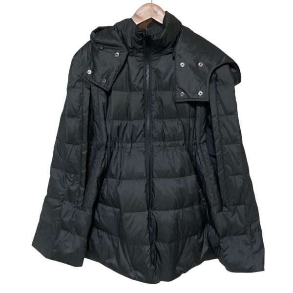 theory luxe 2way ケープ型 ダウンコート ポンチョ 38 M theory luxe（セオリーリュクス） 美品 23AW Theory luxe 2way ケープ