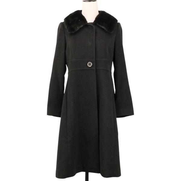 フォクシー ロングコート Coat TOFFEE シルク100% 現行 40 フォクシー