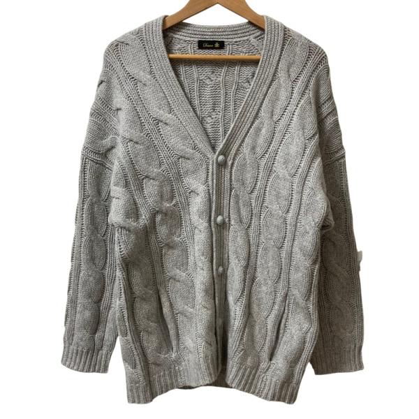 DRAWER（ドゥロワー） 美品 ウール カシミヤ ケーブルカーディガン