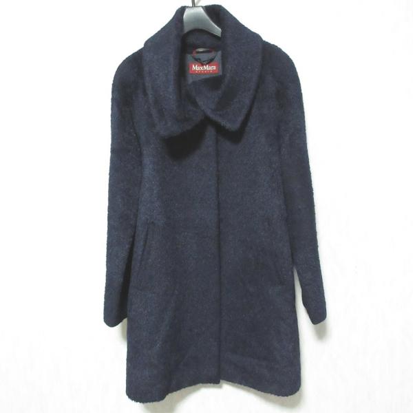 Max Mara STUDIO マックスマーラ アルパカシャギーコート 40 Max Mara Studio（マックスマーラステュディオ） 美品 マックスマーラ