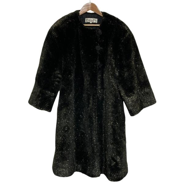 【Christian Dior】プレタポルテ　黒ラメニットカーディガン　M Christian Dior（クリスチャン・ディオール） 美品 プレタポルテ ラメ