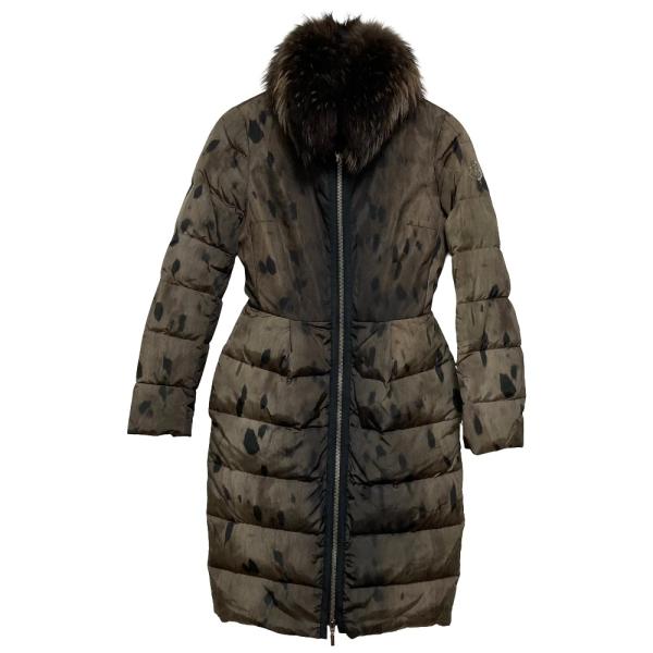 【希少】MONCLER GAMME ROUGE★ノーカラーコート　大きいサイズ MONCLER GAMME ROUGE 美品 GAMMEROUGE モンクレール ガムルージュ NAM