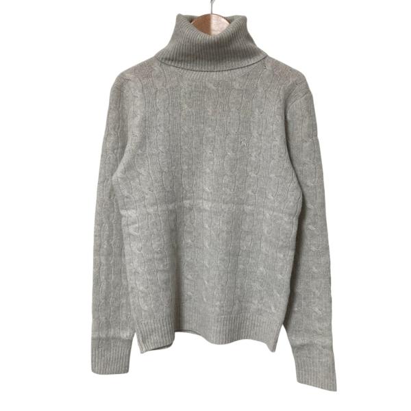 RRL Ralph Lauren タートルネックニット M グレー 美品 RALPH LAUREN ラルフローレン カシミヤブレンド タートルネック