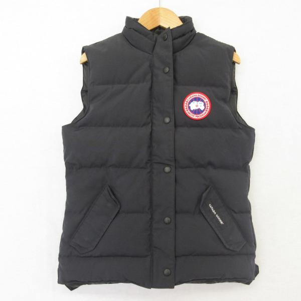 極美品  ダウンベスト M 2832L ブラック CANADA GOOSE（カナダグース） 美品 FREESTYLE VEST ダウンベスト